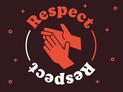 Respect design illustration respect vector
