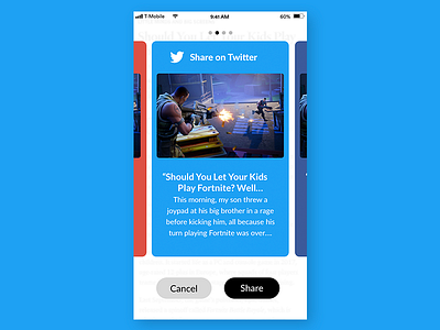 Daily UI #010 / Social Share cards daily social twitter ui