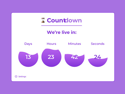Daily UI #014 / Countdown Timer countdown daily dailyui purple ui web
