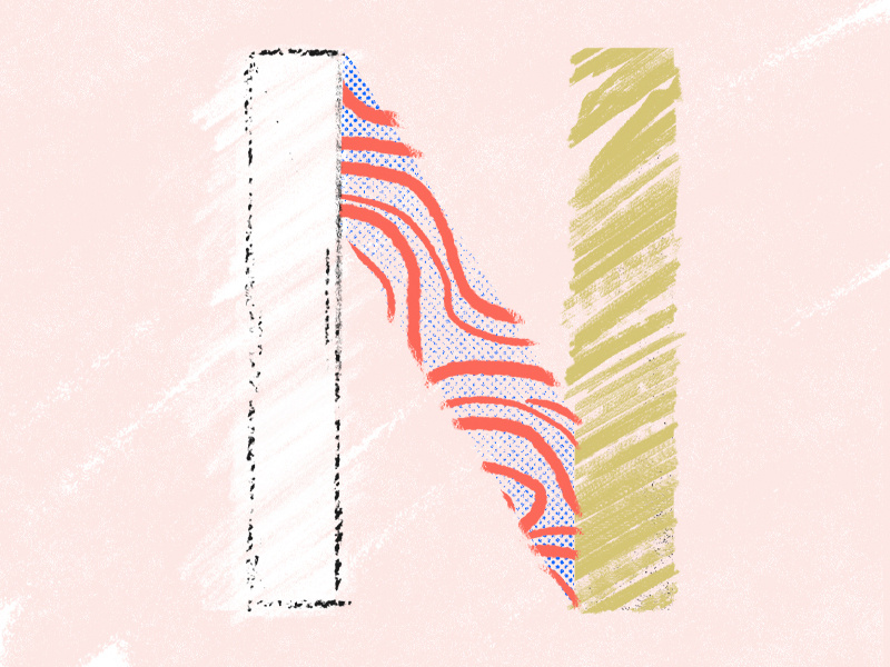 36 days of type N daily type letter illustration 36days 36daysoftype challenge