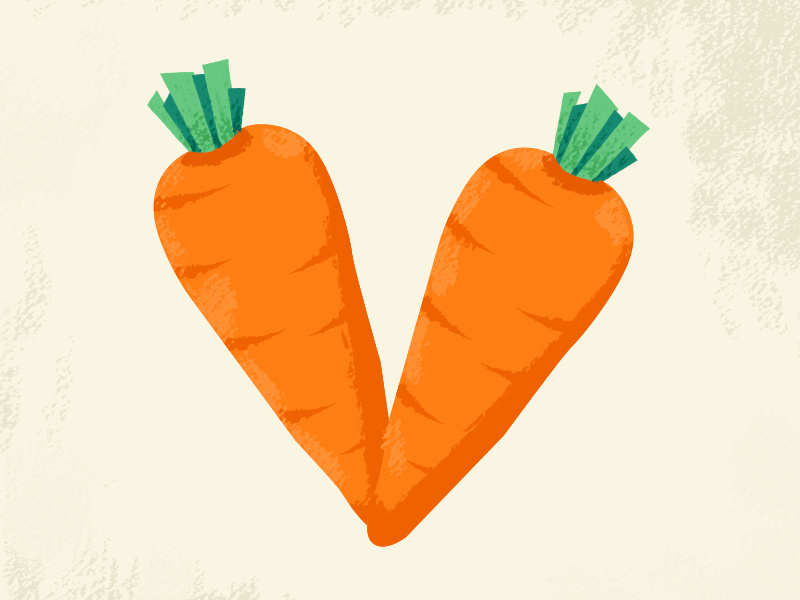 36 days of type V letter illustration type 36daysoftype 36days challenge carrot