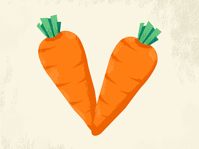 36 days of type V 36days 36daysoftype carrot challenge illustration letter type