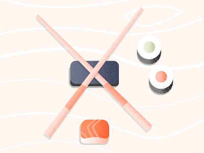 36 days of type X 36days 36daysoftype challenge chop sticks design illustration letter sushi