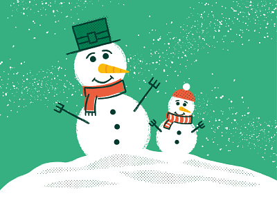 Snowman illustration christmas illustrator snow snowman