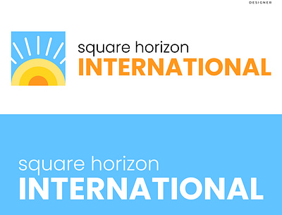 Square Horizon International Logo app branding design graphic design icon illustration logo ui ux vector