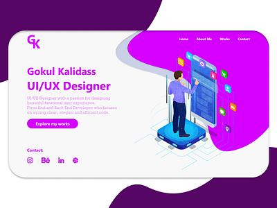 Landing Page (Portfolio) 003 dailyui uiuxchallenge