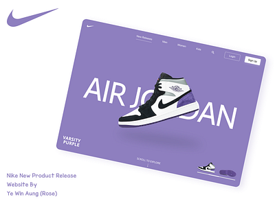 Concept for Nike New Shoe Release design figma nike ui ux website
