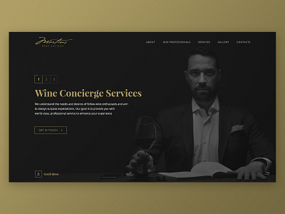 Martins Wine Advisor - Website branding clean design desktop landing logo luxury mobile typography ui ux web website wine