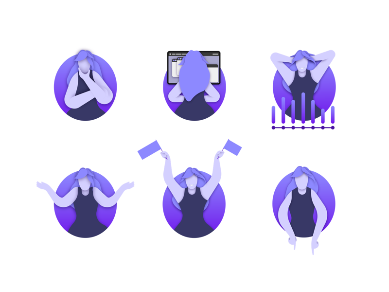 Seque illustration concepts ux ui app seque explanatory vector illustration illustrations