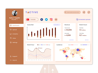 Tractive - Social media management concept. #UIdesign