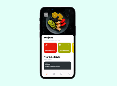 My first design app food app graphic design ui