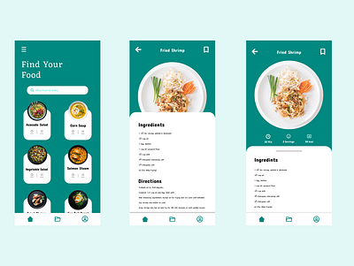 Food App design food mobile app mockup ui uiux ux
