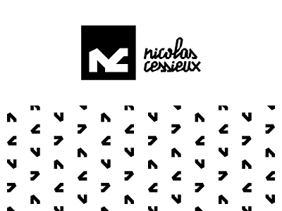 Nicolas Cessieux monogram, logo & pattern branding logo monogram pattern typography