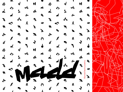 Madd visual identity album cover branding logo pattern