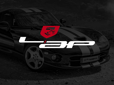 LAP logo branding car lap logo typography