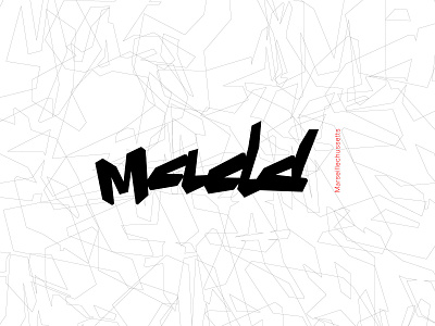 Madd logo brand identity branding logo madd pattern typography