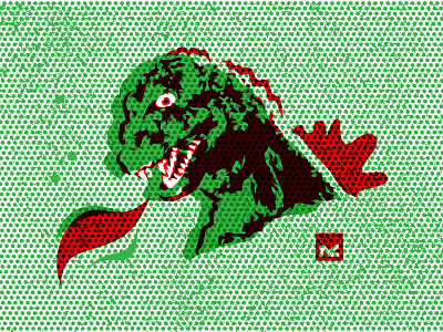 Godzilla illustration godzilla illustration kaiju vintage