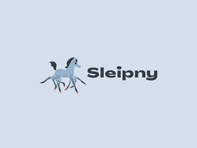 Sleipny branding branding colt logo foal logo horse logo logo sleipnir sleipny