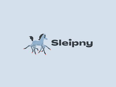 Sleipny branding branding colt logo foal logo horse logo logo sleipnir sleipny