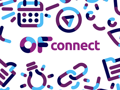 OF connect branding branding logo monogram ubuntu