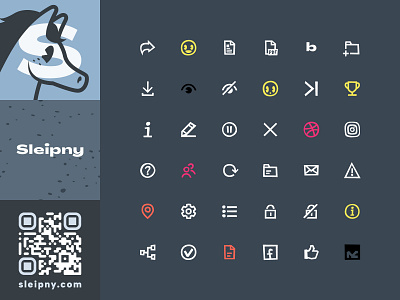 Icon set for Sleipny app icon icon set icons icons set sleipnir sleipny ui