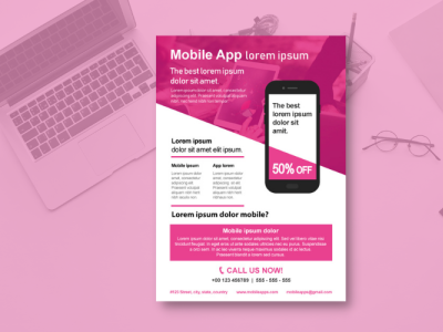 Mobile App Flyer design