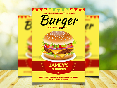 Burger Flyer | Restaurant Flyer design