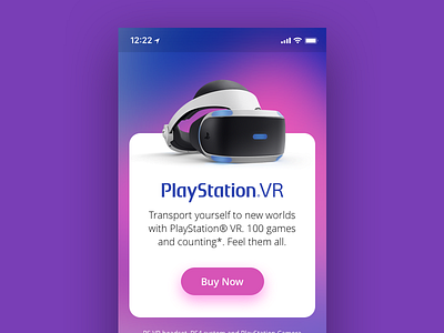 Playstation VR Concept UI interface playstation sony ui ux vr