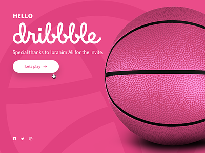 Hello Dribbble! app appdesign design graphic kuwait uae ui uidesign ux uxdesign web webdesign