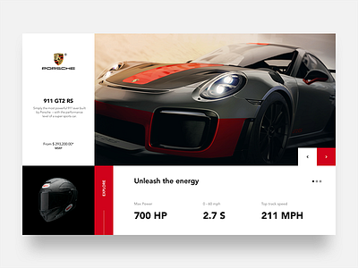 Porsche UI Design design interface kuwait porsche rebound ui ux visual webapp