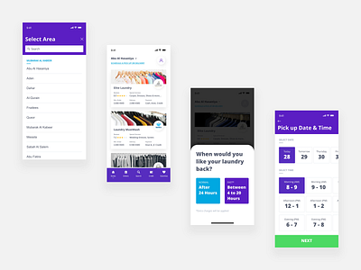 On Demand Laundry App Concept app appdesign concept design dubai interaction interface interfacedesign ksa kuwait productdesign prototype qatar uae ui uidesign ux uxdesign visual web