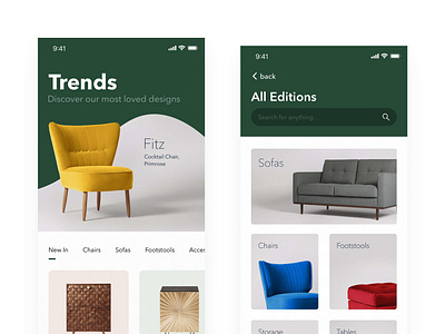 Furniture Store Concept Design app appdesign chair concept design dubai furniture homepage interface iphonexs kuwait sofa typography uae ui uidesign ux uxdesign visual web