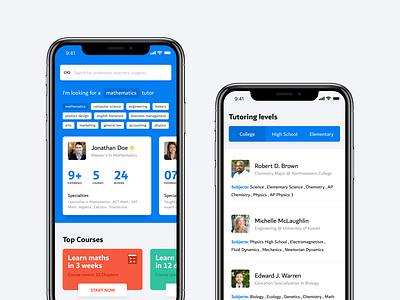 Tutor App Concept Design