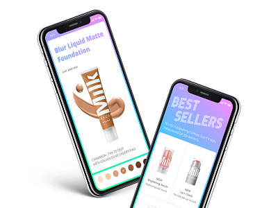 Cosmetics App Concept Design app appdesign concept cosmetics design gradient interaction interface kuwait listing product product card productdesign typography uae ui uidesign ux uxdesign visual
