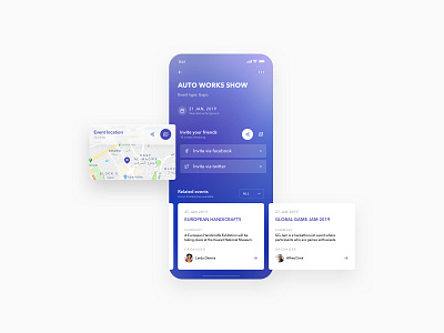 Event app concept 2019 appdesign card concept dubai event event app explore interface kuwait location minimal app new ui uidesign userexperience userinterface userinterfacedesign ux uxdesign