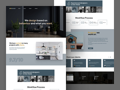 Entevior - Interior Home Page architecture web interior ui design interior web interior web design ui ui design uiux web architecture web design web interior