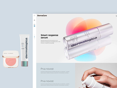 DermaCare ecommerce homepage