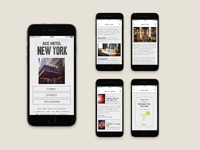 Ace Hotel Portfolio App app