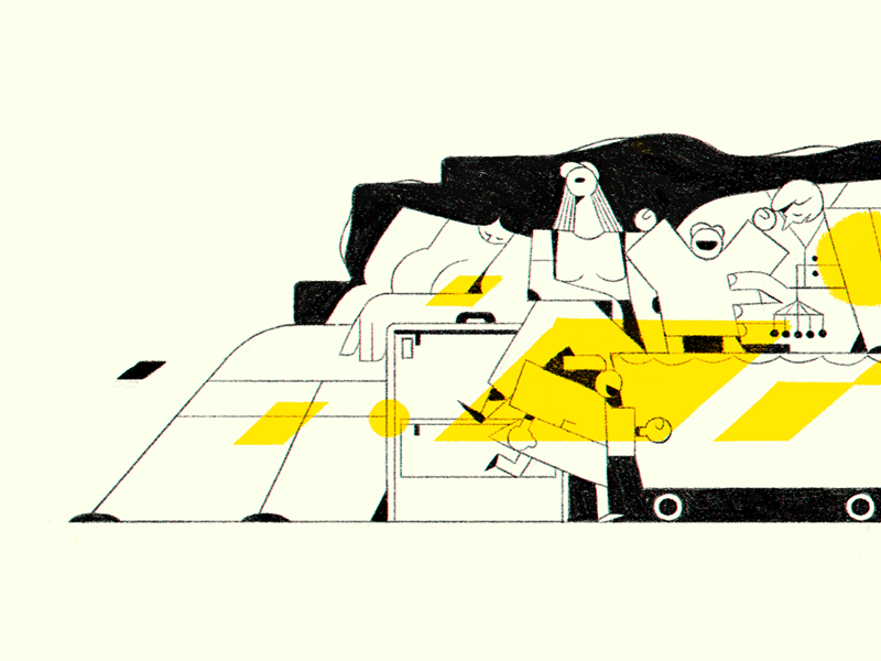 Metro Vibes metro ae motion train bus illustration draw digital design characterdesign 2d animation