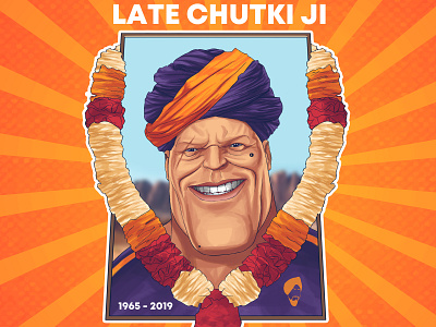 Late Chutki Ji aka Thanos avengers black widow character art chutki ji creative desi kalakaar end game illustration indian cartoon indian superhero ironman marvel photoshop purple rajasthani rajwansh art smile superheroes thanos thor