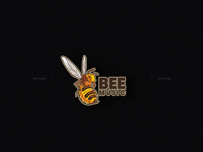 Bee Music Logo 2020 logos bee bee logo bee logo brand bee logo vector bee music branding characterdesign design fly logo honey illustration illustrator music logo piano rajwansh art realistic bee logo simple bee logo vector yellow