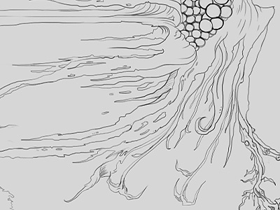 [wip_01] still no idea abstract conceptual depression detail digital drawing fine idea leafs tree