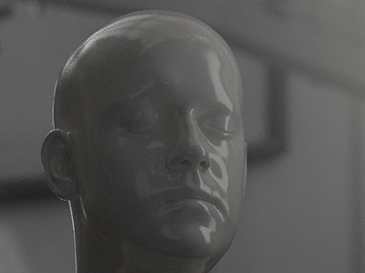 [wip_02] porcelain 3d face head model porcelain render rendering sculpt skin skull zbrush