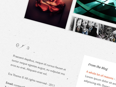 Teaser: Era II creative grunge minimal portfolio retro theme themeforest vintage