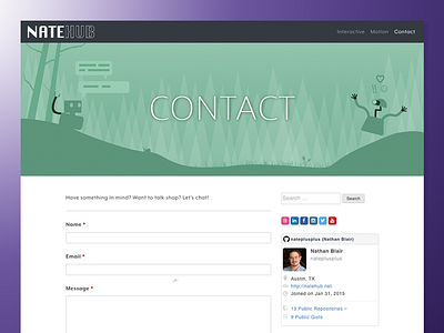 Contact Bots chat contact design forest form front end illustration robot ui vector web wordpress