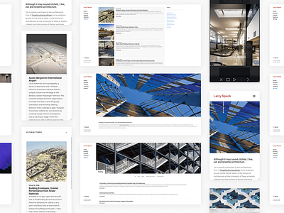 WordPress Design for Architect, Larry Speck