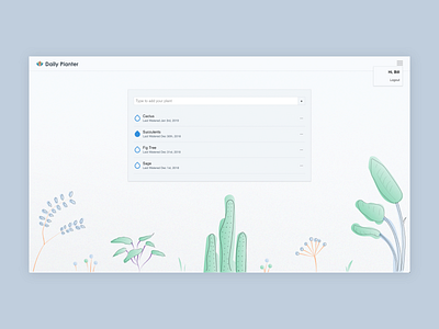 Gardening App UI Design - Work In Progress design gardening illustration plants ui ux vue vue.js web