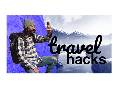 YouTube Thumbnail - Travel Hacks design graphic design youtube