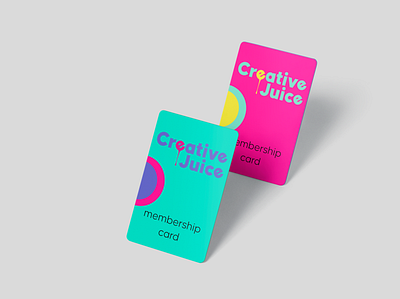 Creative.Juice Membership Card graphic design