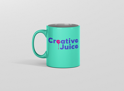 Creative.Juice Mug - Blue graphic design logo